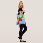 Tote Bag impression de perroquet volant (Sur le modèle)