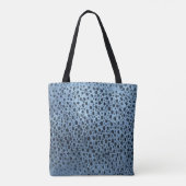 Tote Bag Impression de poisson bleu et noir (Dos)