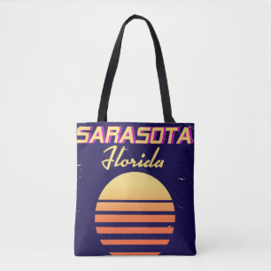 Tote Bag Impression de voyage vintage des années 80 à Saras