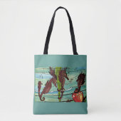 Tote Bag impression des hippocampes (Devant)