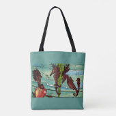 Tote Bag impression des hippocampes (Dos)