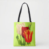 Tote Bag impression des tulipes (Devant)