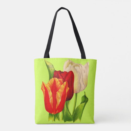 Tote Bag impression des tulipes (Dos)
