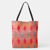 Tote Bag Impression Diamant Moderne Du Milieu Du Siècle, Co (Dos)