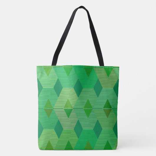 Tote Bag Impression diamant moderne du milieu du siècle, Ja (Devant)