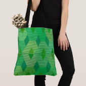 Tote Bag Impression diamant moderne du milieu du siècle, Ja (De près)