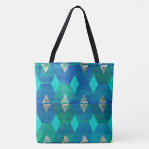 Tote Bag Impression diamant moderne du milieu du siècle, Tu
