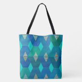 Tote Bag Impression diamant moderne du milieu du siècle, Tu (Dos)