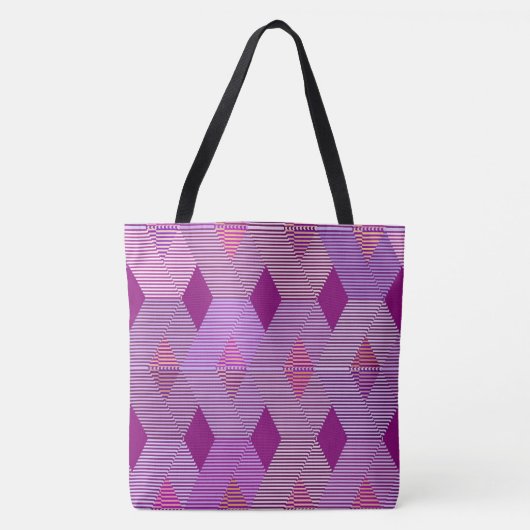Tote Bag Impression Diamant Moderne Du Milieu Du Siècle, Vi (Devant)