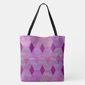 Tote Bag Impression Diamant Moderne Du Milieu Du Siècle, Vi (Dos)