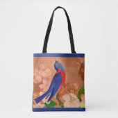 Tote Bag impression d'oiseau bleu de bonheur (Devant)
