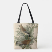 Tote Bag Impression d'oiseau de John James Audubon Jaseur b (Dos)