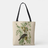 Tote Bag Impression d'oiseau Grackle Violet d'Audubon Botan (Dos)