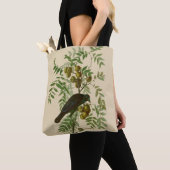 Tote Bag Impression d'oiseau Grackle Violet d'Audubon Botan (De près)