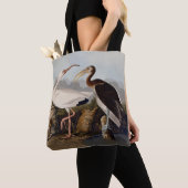 Tote Bag Impression d'oiseau Ibis blanc de John James Audub (De près)