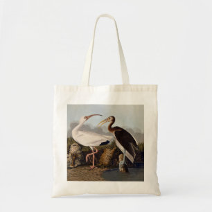 Tote Bag Impression d'oiseau Ibis blanc de John James Audub