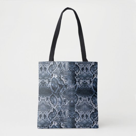 Tote Bag Impression du serpent bleu (Devant)