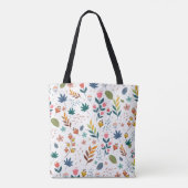 Tote Bag Impression florale colorée (Dos)