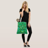 Tote Bag Impression Hyacinthe de William Morris, Vert Emera (Sur le modèle)