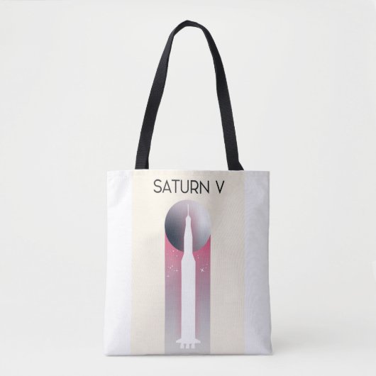 Tote Bag Impression illustrative de l'art spatial Apollo Sa (Devant)