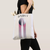 Tote Bag Impression illustrative de l'art spatial Apollo Sa (De près)