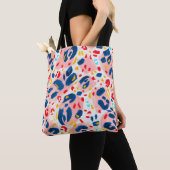 Tote Bag Impression léopard : aquarelle peinte à la main. (De près)