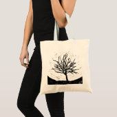 Tote Bag Impression linéaire de l'arbre automatique (Devant (produit))