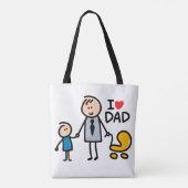 Tote Bag Impression Love Daddy (Dos)