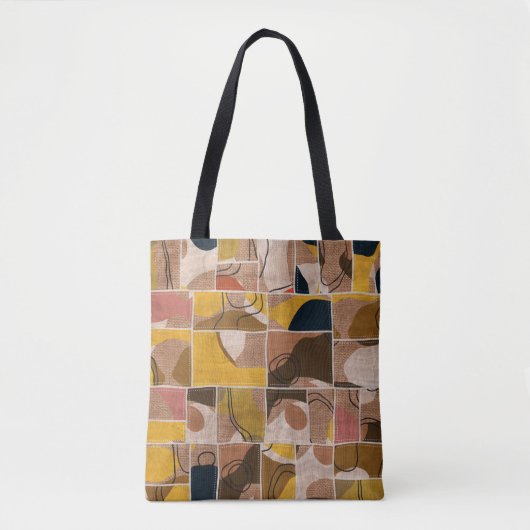 Tote Bag Impression motif de la surface composée de collage (Devant)