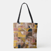 Tote Bag Impression motif de la surface composée de collage (Dos)