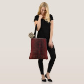 Tote Bag Impression Python rouge et noir (Sur le modèle)