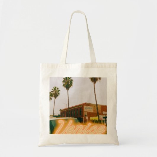 Tote Bag Impression Rétro de Venice Beach (Devant)
