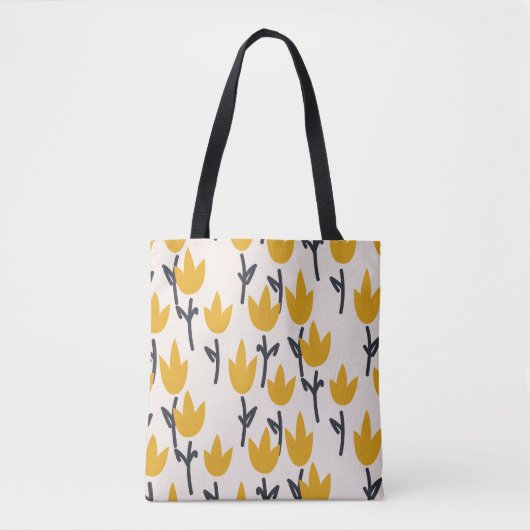 Tote Bag Impression Tulipe simple (Devant)