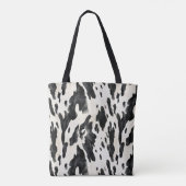 Tote Bag Impression vache noir blanc ferme animale (Dos)