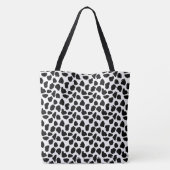 Tote Bag Impression vache noir et blanc (Dos)