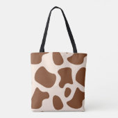Tote Bag Impression vache rose et marron (Dos)