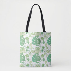 Tote Bag Impression verte tropicale sur Fourre-tout
