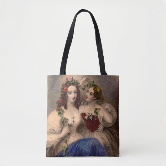 Tote Bag Impression victorienne La couronne de Parting (Devant)