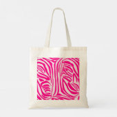 Tote Bag Impression zèbre rose (Dos)