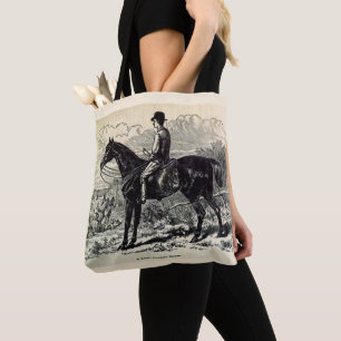 Tote Bag Imprimé au 19e siècle Un cheval de chasse léger