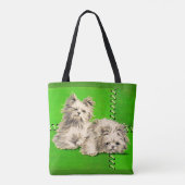 Tote Bag imprimé de chiens de couverture mignons (Dos)