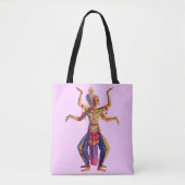 Tote Bag Imprimé de danseuses balinaises (Devant)