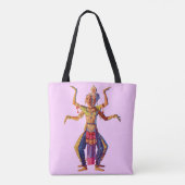 Tote Bag Imprimé de danseuses balinaises (Dos)