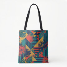 Imprimé de feuille géométrique Bauhaus tropical vi