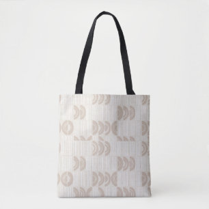 Tote Bag Imprimé géométrique scandinave minimaliste AOP