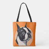 Tote Bag imprimé terrier de Boston (Dos)