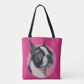 Tote Bag imprimé terrier de Boston (Dos)