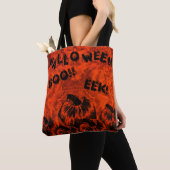 Tote Bag Imprimer Citrouille Halloween (De près)
