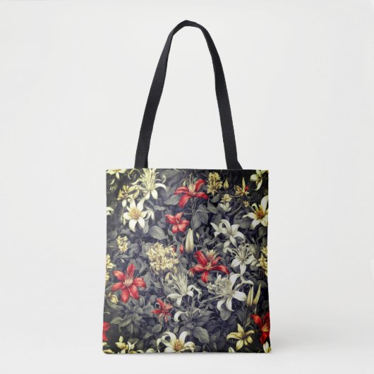 Tote Bag Imprimer couleur subtile Wild Honeysuckie (Devant)