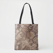 Tote Bag Imprimer Snake Python Snakeskin (Devant)